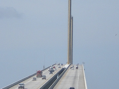 A cable stayed bridge